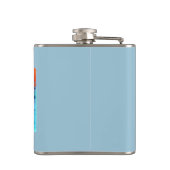 Einlassen der Kranbalkenflasche Flachmann (Rückseite)