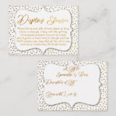 Einlegen der benutzerdefinierten Anzeigeraumdusche Begleitkarte (Vorne/Hinten)