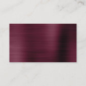 Einlegen der Burgundy Wedding Website Card Begleitkarte (Rückseite)