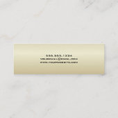 Einlegen der eleganten Gold Graduation Cap Name Ca Telefonnummerkarte (Rückseite)