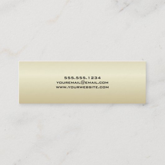 Einlegen der eleganten Gold Graduation Cap Name Ca Telefonnummerkarte (Rückseite)