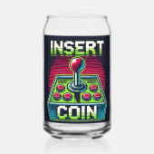 Einlegen des Coin Retro Arcade Can Glass - 80er Ga Dosenglas (Vorderseite)
