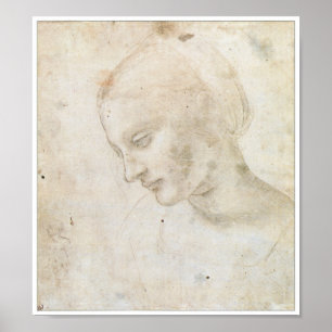 Einleitendes Zeichnen für das "Litta Madonna " Poster