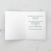 Einleitung des Baptist Minister Glückwunsch Karte (Innenseite)