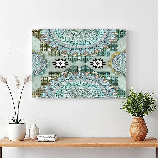 Einleitung des Massenkreises Leinwanddruck