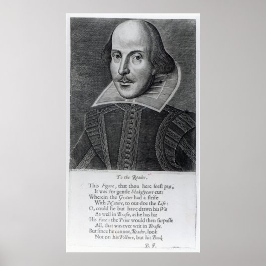 Einleitung, "Herr William Shakespeares Poster (Vorne)