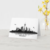 Einline mit Düsseldorf Karte (Gelbe Blume)