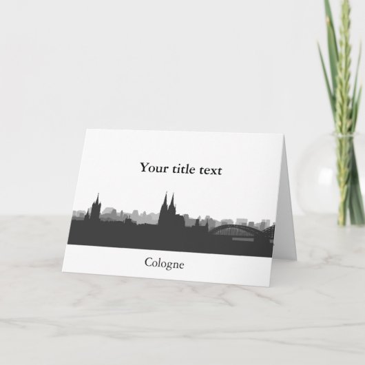 Einline mit Köln Karte (Vorderseite)