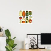 Einmachen von Vorratsküchen-Pickles Poster (Heimbüro)
