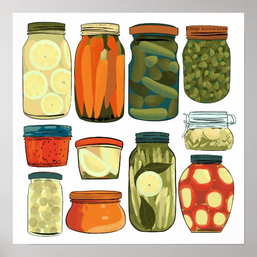 Einmachen von Vorratsküchen-Pickles Poster (Vorne)