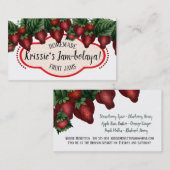 Einmachende Geschäftskarte des Vintagen Visitenkarte (Vorne/Hinten)