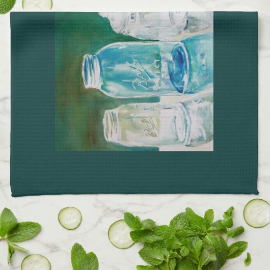 Einmachendes Glas-Geschirrtuch Handtuch (Gefaltet)