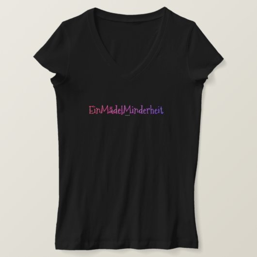 EinMädelMinderheit - T-Shirt (Design vorne)