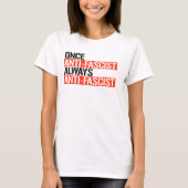 EINMAL ANTIFASKIST IMMER ANTIFASKIST T-Shirt (Vorderseite)