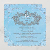 Einmal Aschenputtel Prinzessin zum Geburtstag Einladung (Vorne/Hinten)