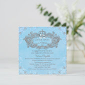 Einmal Aschenputtel Prinzessin zum Geburtstag Einladung (Stehend Vorderseite)