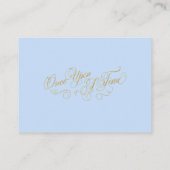 Einmal auf Anfrage für ein Märchenschloss Begleitkarte (Rückseite)