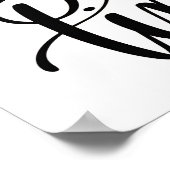 Einmal auf dem Poster (Ecke)