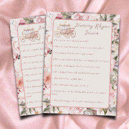 Einmal auf dem Time Kinderzimmer Rhyme Trivia Baby Begleitkarte