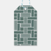 Einmal auf der grünen Burg Pastel Babydusche Geschenkanhänger (Rückseite)