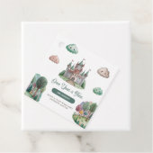 Einmal auf der grünen Burg Pastel Babydusche Geschenkanhänger (Beispiel)