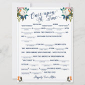 Einmal auf der Liebe Story Bridal Libs Game Einladung (Vorderseite)