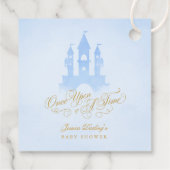 Einmal auf der Messe Burg Babydusche Geschenkanhänger (Rückseite)