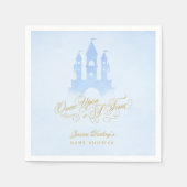 Einmal auf der Messe Burg Babydusche Serviette (Vorderseite)