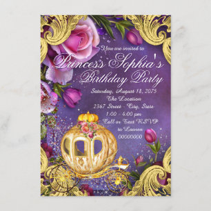 Einmal auf die Geburtstagspartei Prinzessin Einladung