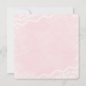 Einmal auf die Zeit Mädchen Prinzessin Geburtstags Einladung (Rückseite)