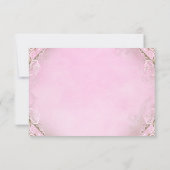 Einmal auf die Zeit Prinzessin Geburtstag UAWG RSVP Karte (Rückseite)