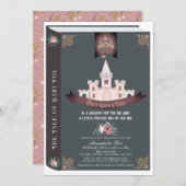 Einmal auf ein Zeitstorybook Black Baby Dusche Einladung (Vorne/Hinten)