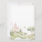 Einmal auf eine Baby Dusche Prinzessin Einladung (Rückseite)