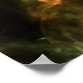 Einmal auf eine Raumserie. Abstrakte Konstruktion  Poster (Ecke)