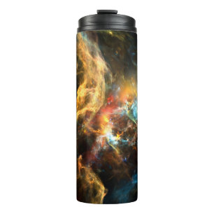 Einmal auf eine Raumserie. Abstrakte Konstruktion Thermosbecher