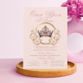 Einmal auf eine Zeit Baby Girl Dusche Einladung