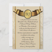 Einmal auf eine Zeit Monogram Fantasy Hochzeit Ein Einladung (Rückseite)