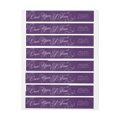 Einmal auf eine Zeitadresse Labels in Royal Lila (Bogen)