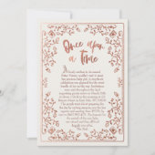 Einmal auf einem Zeitgeschichten-Buch Kinderdusche Einladung (Vorderseite)