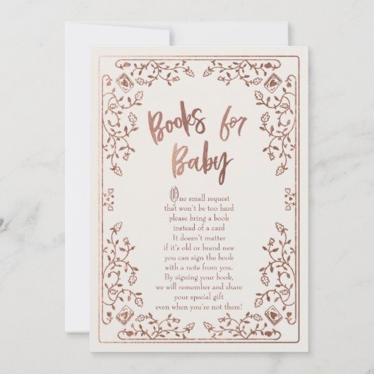 Einmal auf einem Zeitgeschichten-Buch Kinderdusche Einladung (Rückseite)