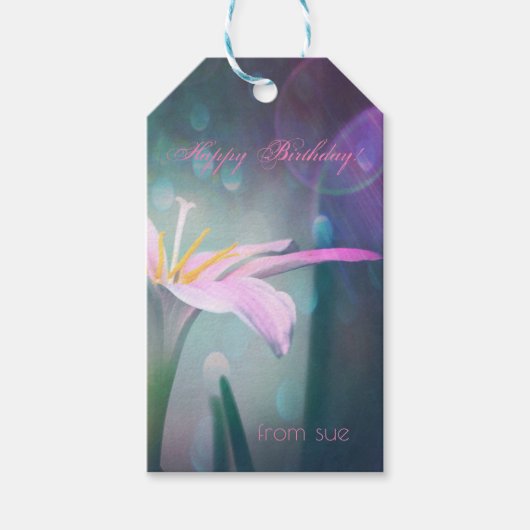 Einmal auf einen Traum Custom Geburtstag Geschenkt Geschenkanhänger (Vorderseite)