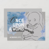 EINMAL AUF EINER FRAU #CHOOSELIFE POSTKARTE (Vorne/Hinten)