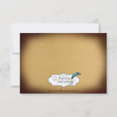 Einmal auf einer Hochzeitkarte RSVP Karte (Rückseite)