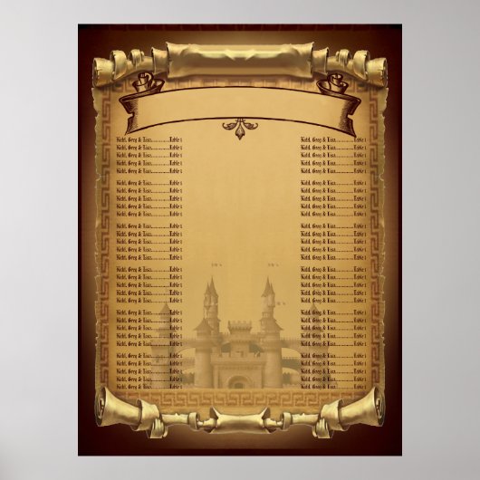 Einmal auf einer Hochzeitkarte v2 Poster (Vorne)