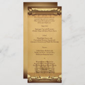 Einmal auf einer Hochzeitskarte Menükarte (Vorne/Hinten)