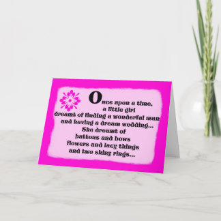 Einmal auf einmal rosa Bridesmaid-Karte Einladung