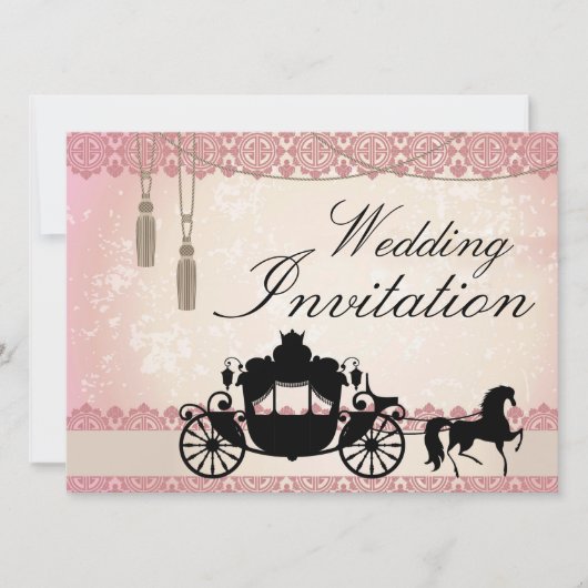 Einmal auf Hochzeit Einladung (Vorderseite)