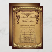 Einmal auf Hochzeit Einladung (Vorne/Hinten)