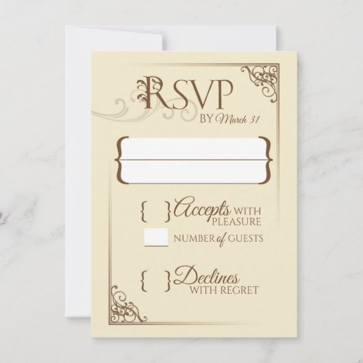 Einmal auf Hochzeit RSVP (Vorderseite)