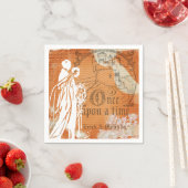 Einmal auf Hochzeitspapier Napkins Serviette (Beispiel)